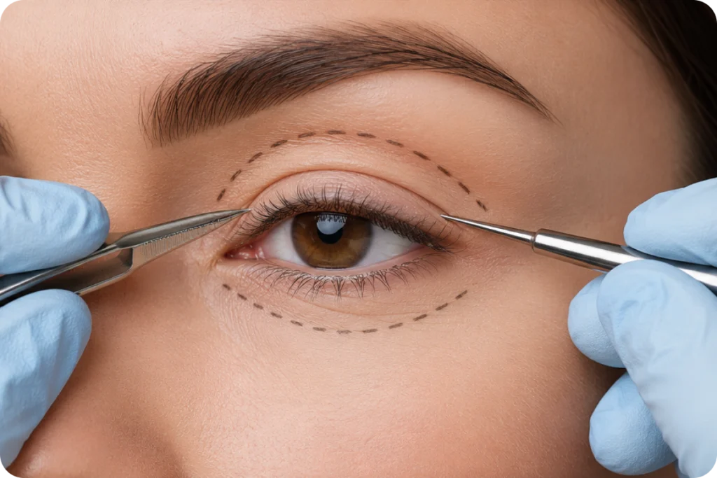 Rendez-vous pour une blépharoplastie à Écully