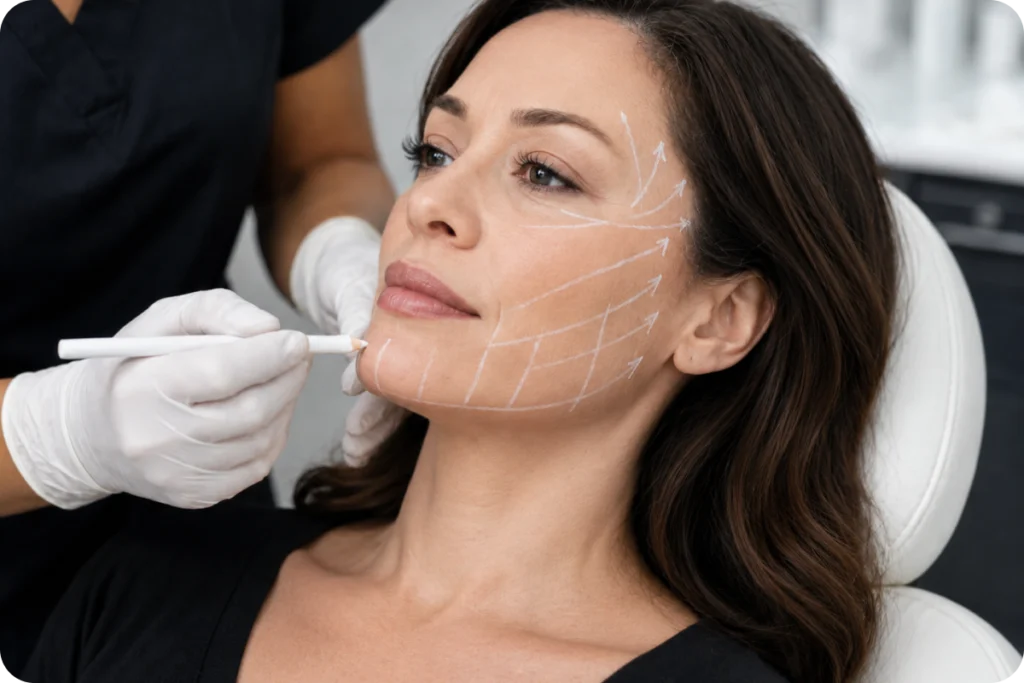 Rendez-vous pour un lifting du visage à Écully, à Lyon